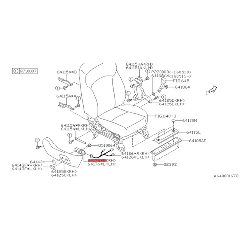 الجانب الأيسر مقعد الطاقة التحكم ضبط موقف التبديل 64176FJ010 لإنفينيتي QX56 QX80 سوبارو XV فورستر 6JLH 220322 -N29R #6
