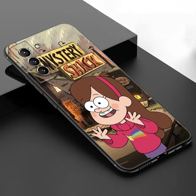 Gravity Falls Black Silicone Phone Case For Samsung Galaxy S20 S23 FE S21 S22 S24 Plus Ultra Note 10 20 Plus Ultra