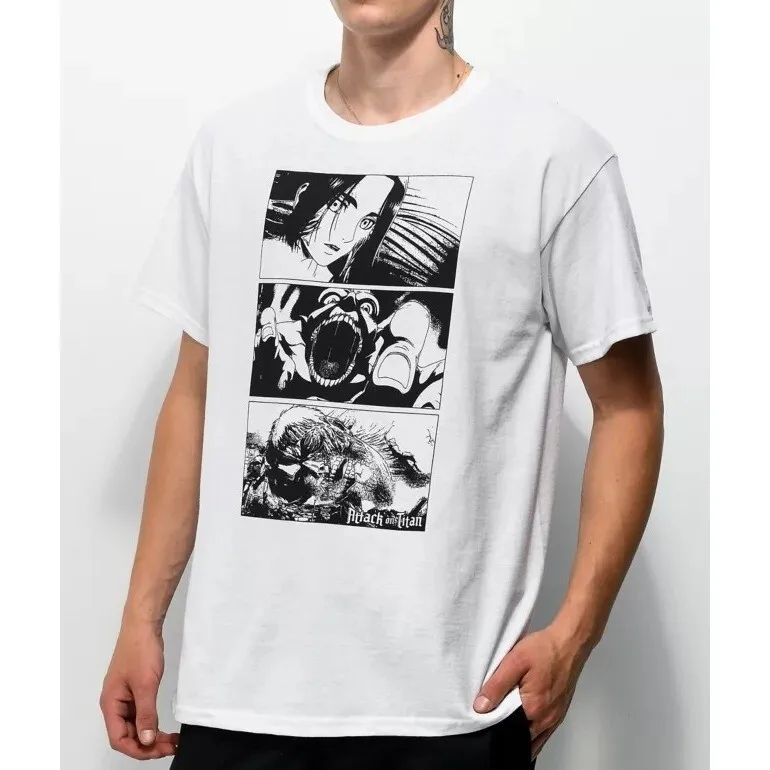 

Белая футболка NWT Attack On The Titan Frames, размер XL