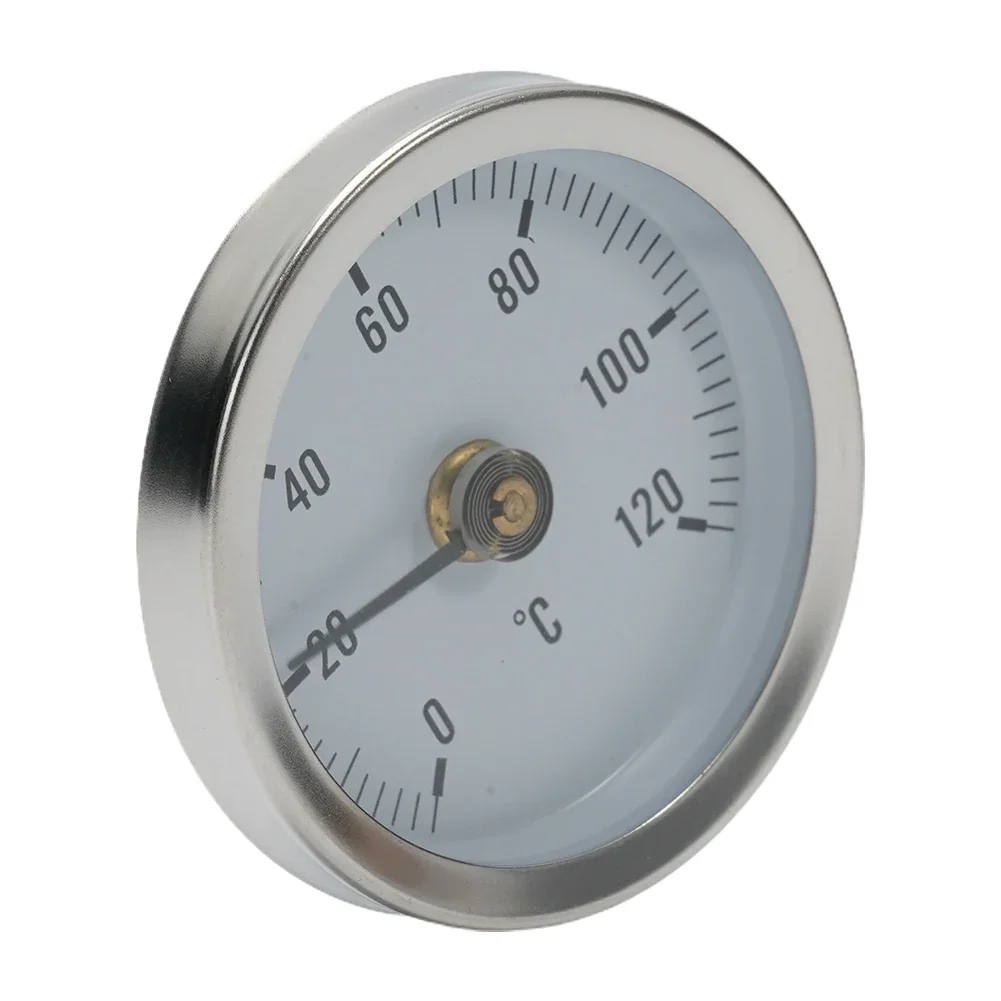 Bimetal Pipe Thermometers Industrial Pipeline Rohrthermometer Thermometer 63mm Analog Anlegethermometer Clamp-on