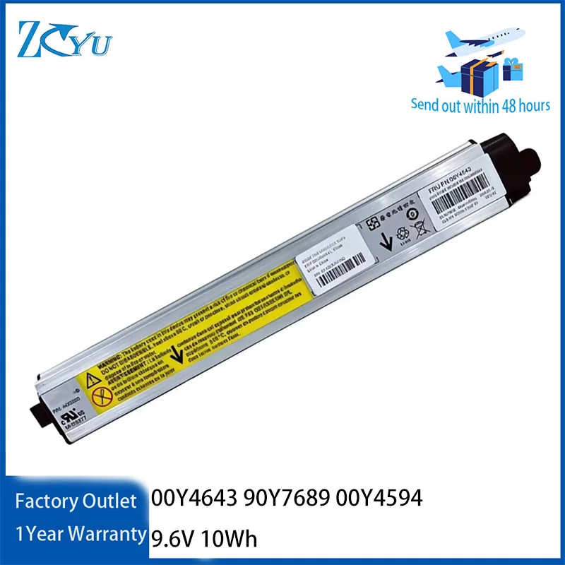 00Y4643 90Y7689 00Y4594 Аккумулятор-канистра для IBM V3700 V3500 V5000 9.6V 10Wh