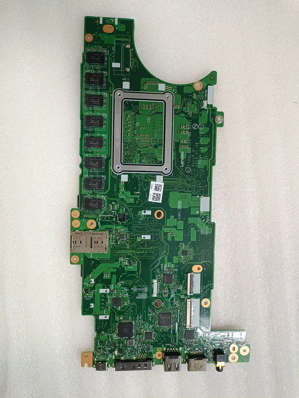 Motherboard for Lenovo ThinkPad X390 Laptop Mainboard I7-8565U CPU 16G RAM NM-891 FT491 FX390 100% Fully Tested