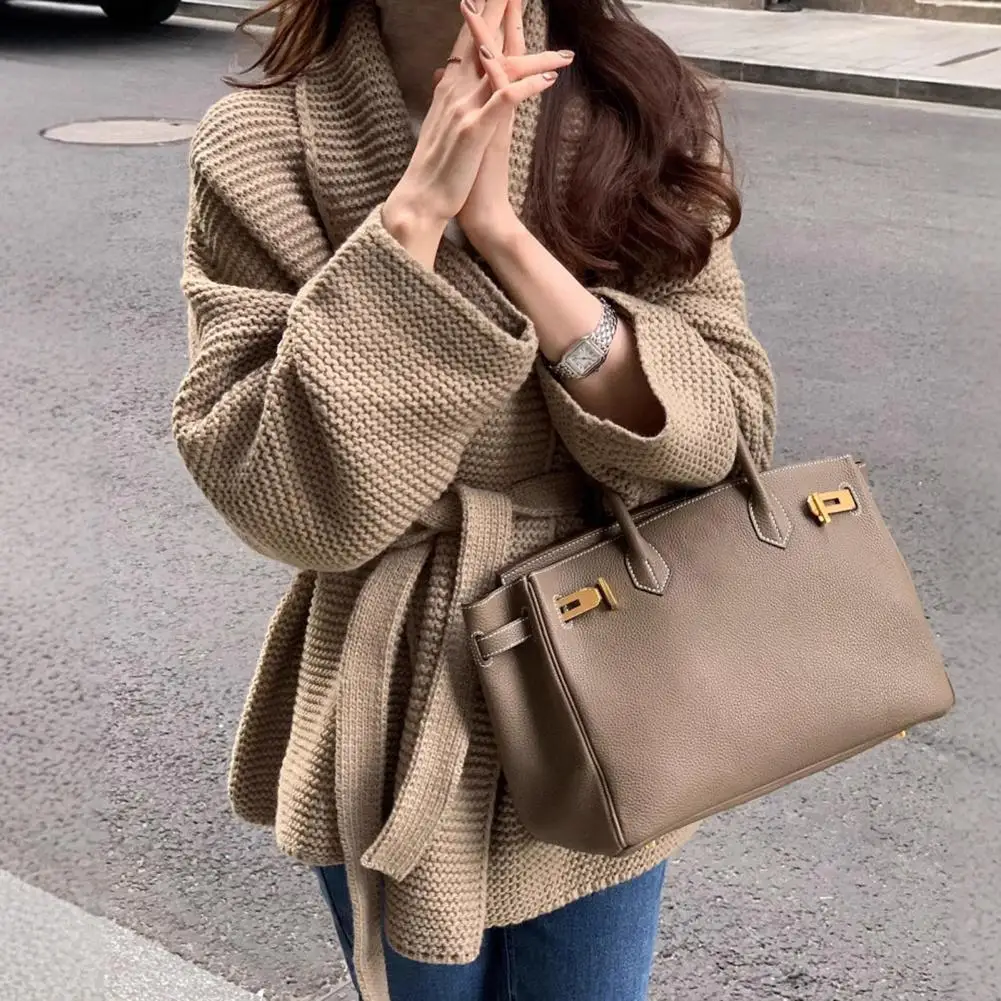 Women Knit Cardigan Stylish Knit Sweater Women's Oversized Chunky Knit Cardigan Casual Open Front Sweater Coat Long Sleeve Warm