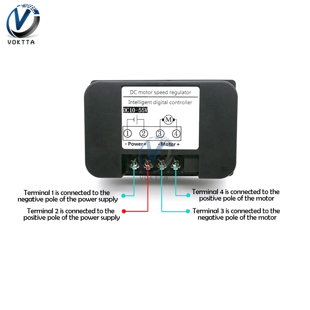 DC10-55V 40A Regulator prędkości silnika bezprzewodowy pilot zdalnego sterowania DC szczotkowany Regulator silnika Regulator PWM z dodatnim obrotem