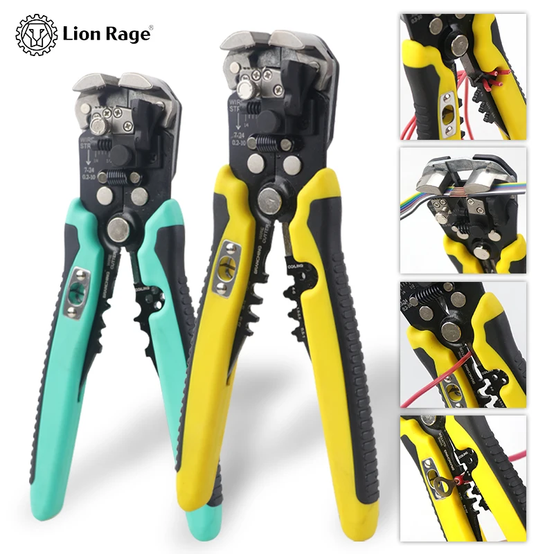 Wire stripper pliers cable cutter practical electric automatic Multifunctional Repair Crimping Tools Decrustation Plier 0.2-6mm²