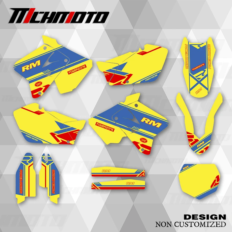 

MCHMFG новый стиль графические наклейки наборы наклеек для SUZUKI RM125 2001 2002 2003 2004 2005 2006 2007 2008 2009 2010 2011 2012