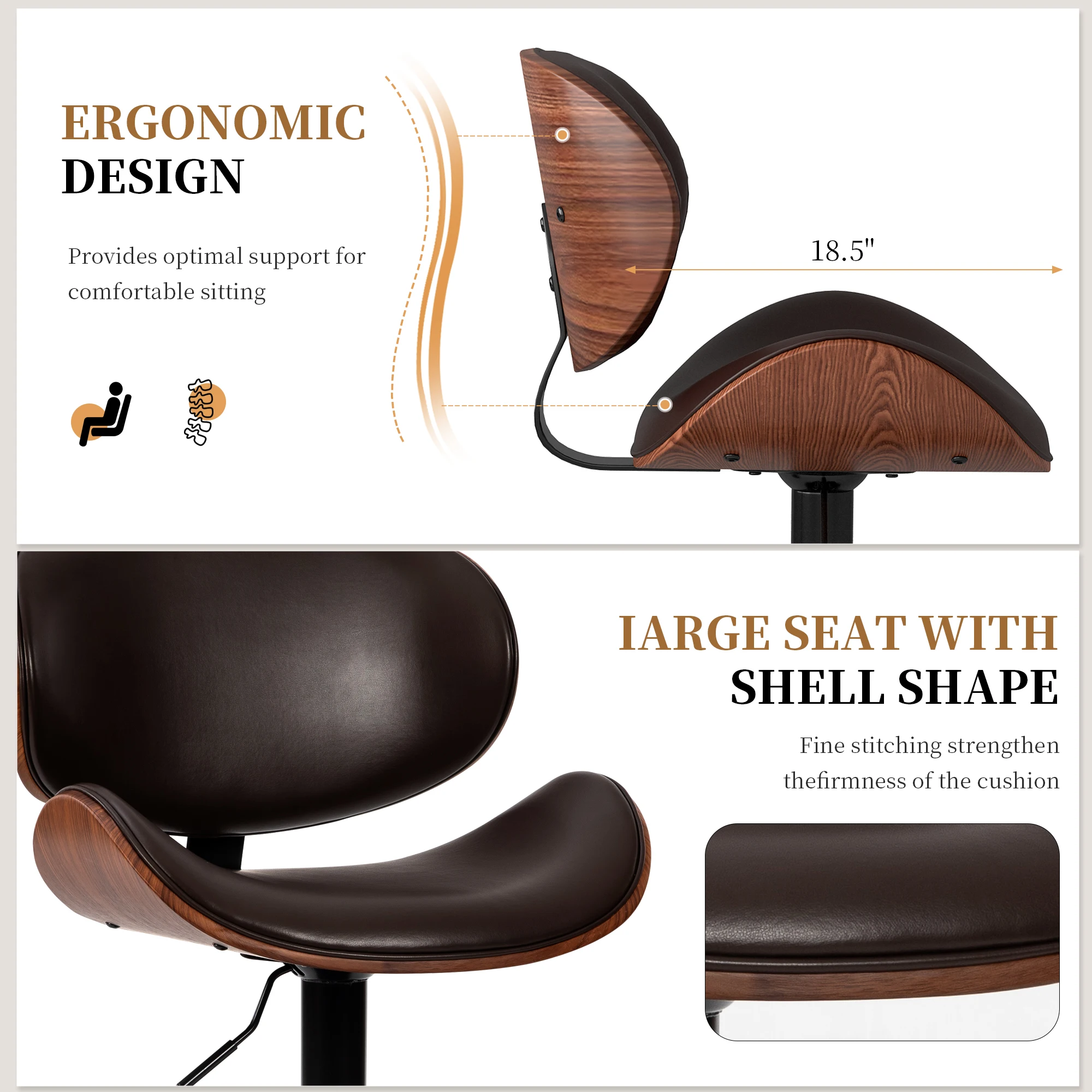 JHK Ergonomic Swivel Adjustabl - Office Furniture Group review and price