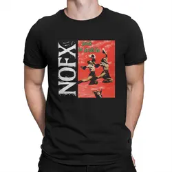 Men T-Shirts New Art NOFX  Funny Cotton Tees Short Sleeve Music Band T Shirt Round Collar Clothes Summer