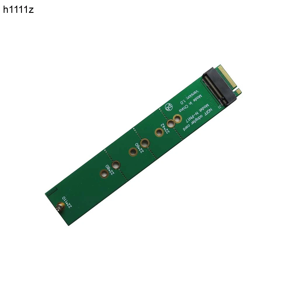 

22110 NVMe M.2 NGFF SSD to 2280 Converter Riser Adapter 2280 Install 22110 NVMe M.2 NGFF SSD Full Length 121mm NGFF Adapter Card