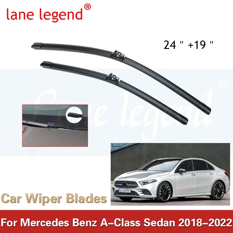 Car Front Wiper Blade For Mercedes Benz A Class Sedan W177 2018 - 2022 A180 A200 A220 A250 Windscreen Windshield Accessories