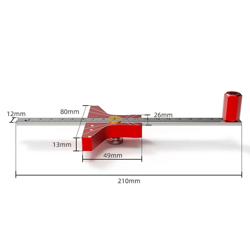 Imagem -06 - Precisão Multi-ângulo Linear Scriber Marking Gauge Marcação Gauge Desenho de Linha Paralela Régua de Medição de Altura