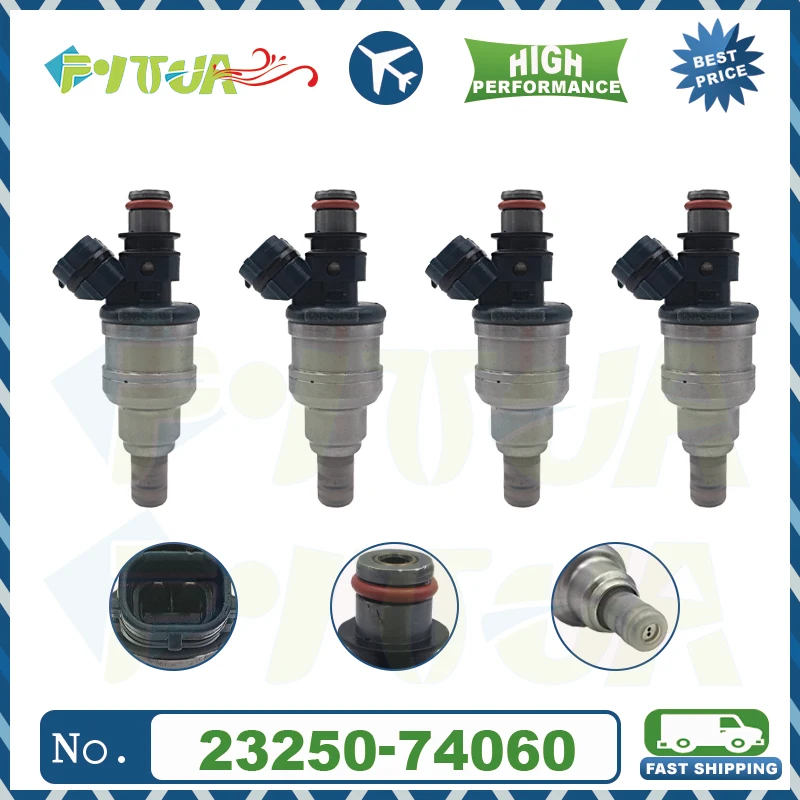 

4pcs Fuel injector 23250-74060 23209-74060 For TOYOTA MR2 CELICA CAMRY CORONA ARINA 2.0L 3SFE 1988-1991 2325074060 Bico New