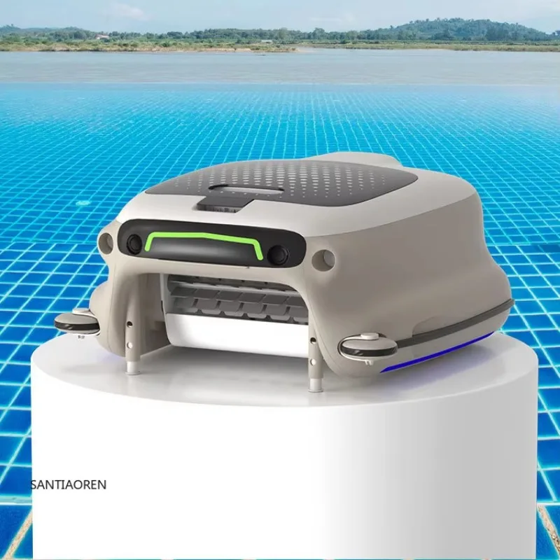 2025Automatic Rechargeable Surface Pool Robot Pool Cleaner Vacuum Cleaner Floating Swimming Pool Cleaning Skimmer