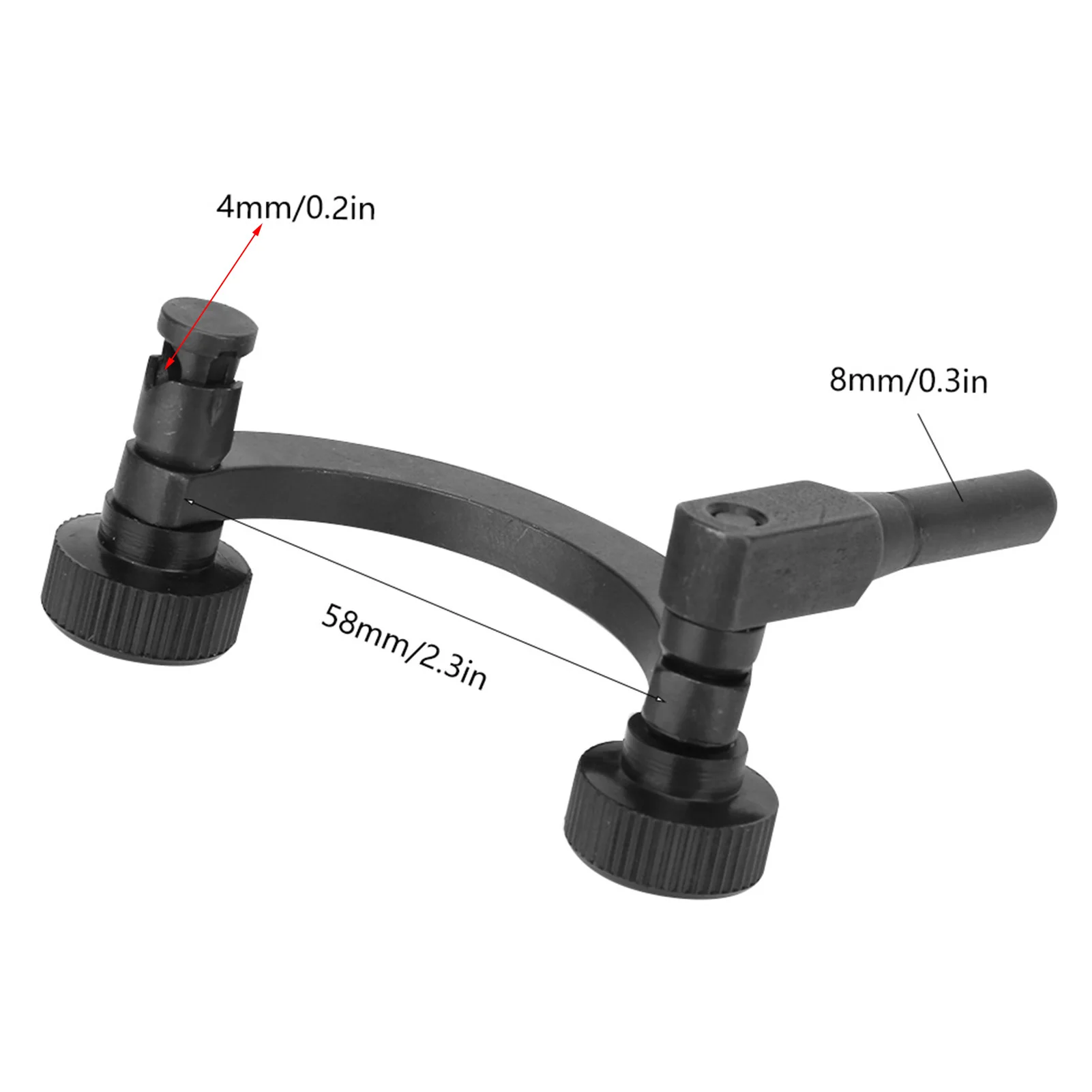 Half Round Combination Test Dial Indicator Holder 8mm Dial Indicator Support Stand