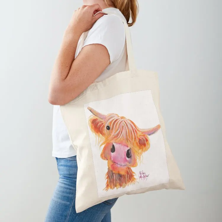 

Highland Cow 'NESSIE' from Original Painting by Shirley MacArthur Tote Bag personalized tote shopper bag women canvas