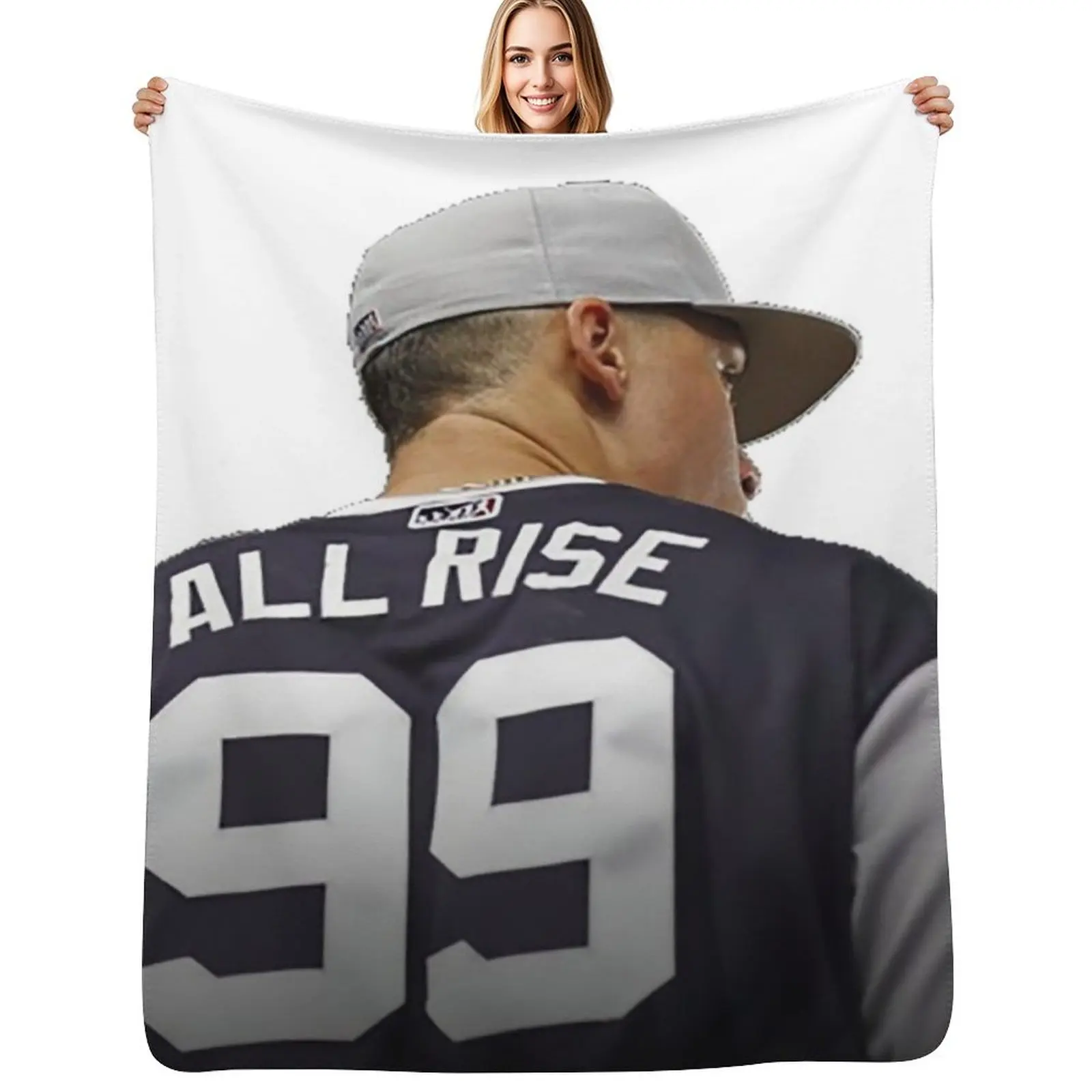 

Aaron Judge Throw Blanket Faux Fur Soft Warm Blanket for Bed