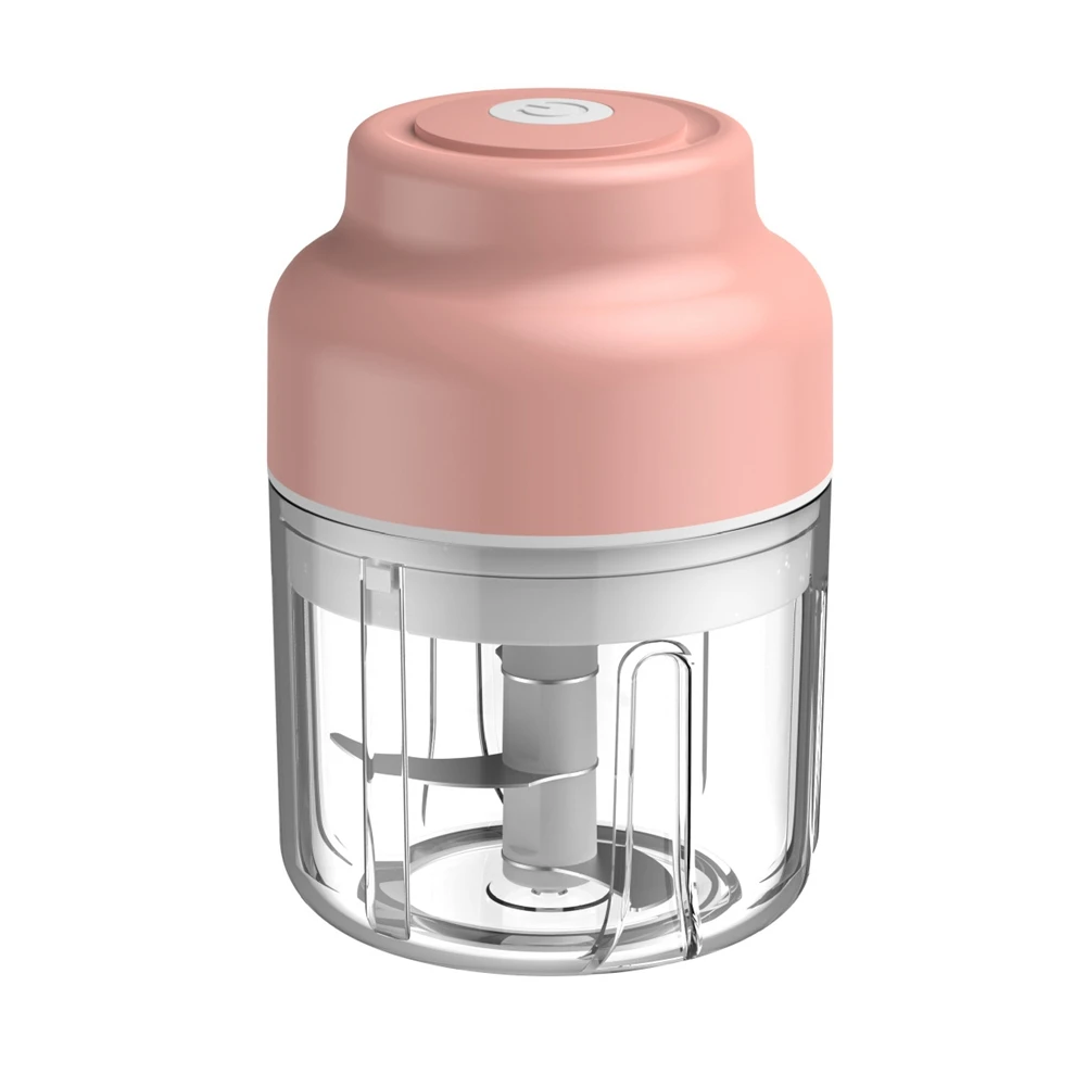 

Electric Garlic Mixer Meat Grinder Household Multifunctional Cooking Machine Stirring Chili Stuffing Meat Grinder Pink