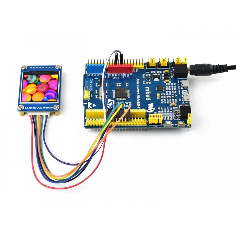 1.54inch LCD Display Module, IPS Screen, 65K RGB Colors, 240 × 240 Resolution, SPI Interface for Raspberry Pi, Arduino, STM32