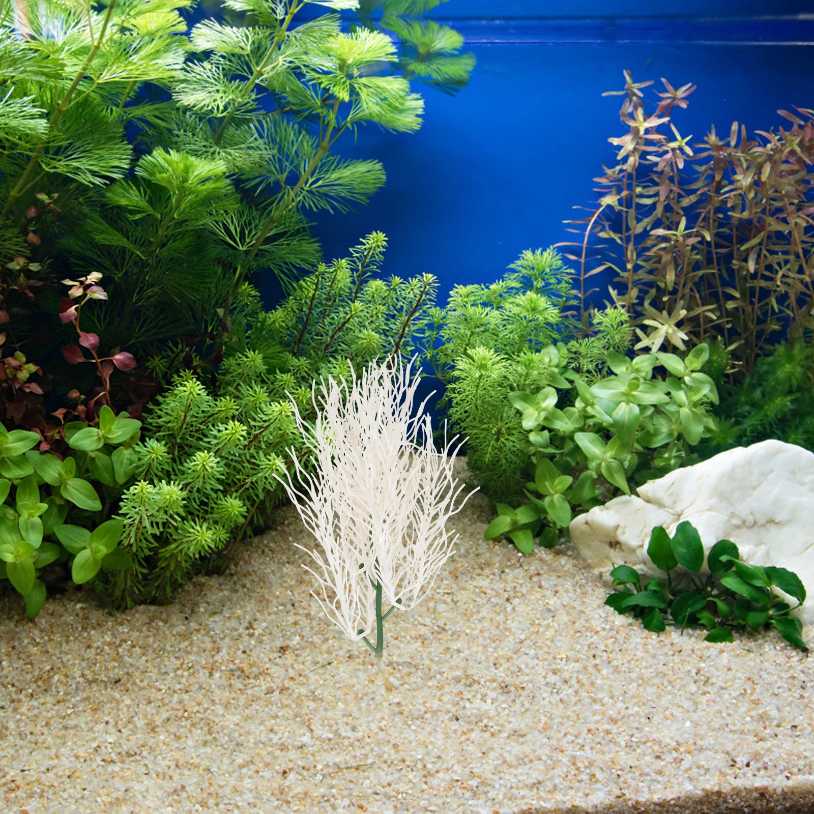 

Artificial Hornwort Plant Realistic Aquarium Decor Fish Tank Decoration Lifelike Aquatic Plant Adornment Natural Simulation