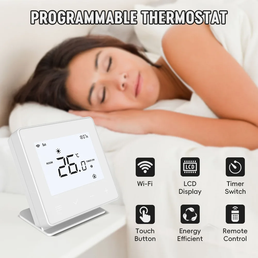 

Интеллектуальный термостат, регулятор температуры, переключатель контроля температуры с WIFI, контроль граффити, подогрев пола, воздух