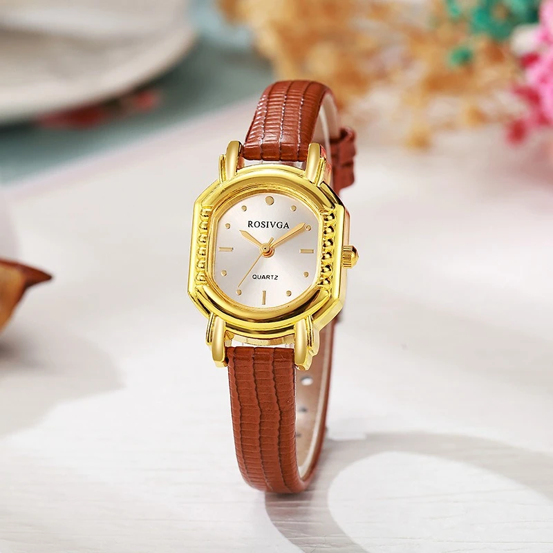 جديد خمر السيدات ووتش مزاجه الأزياء ساعة اليد حزام من الجلد كوارتز ساعة للنساء دروبشيبينغ ساعة Reloj