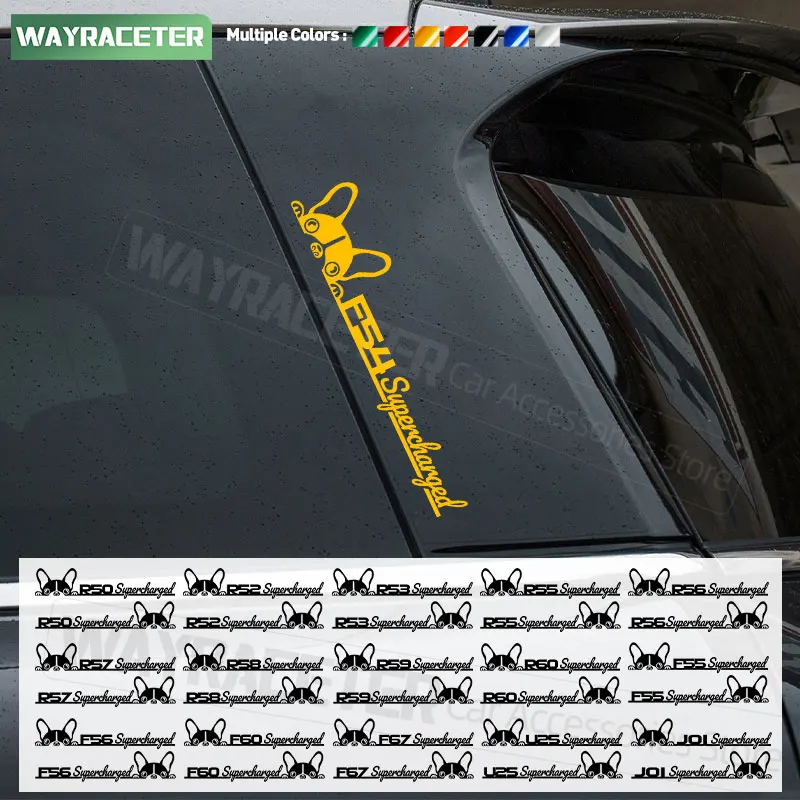 

Creative Dog Car Sticker Window Body Trunk Decal For MINI Cooper R56 F56 J01 F65 F66 F67 R60 R50 R53 F60 F54 U25 R58 R55 F55 JCW