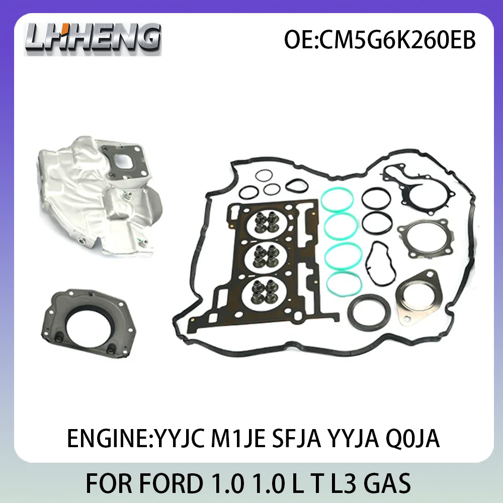 

Engine Full Gasket Set For FORD B-MAX C-MAX ECOSPORT FIESTA FOCUS GRAND MONDEO 1.0L 1.0 L T L3 GAS 12-23 CM5G6K260EA YYJC