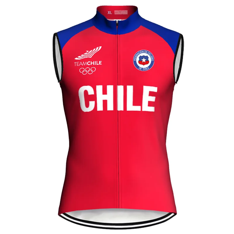 Fashion Vest Chile Jersey Pro Cycling  Ciclismo Sleevele Bicycle Undershirt Red Shirt Motocros Downhill Summer Top Sport Clothes