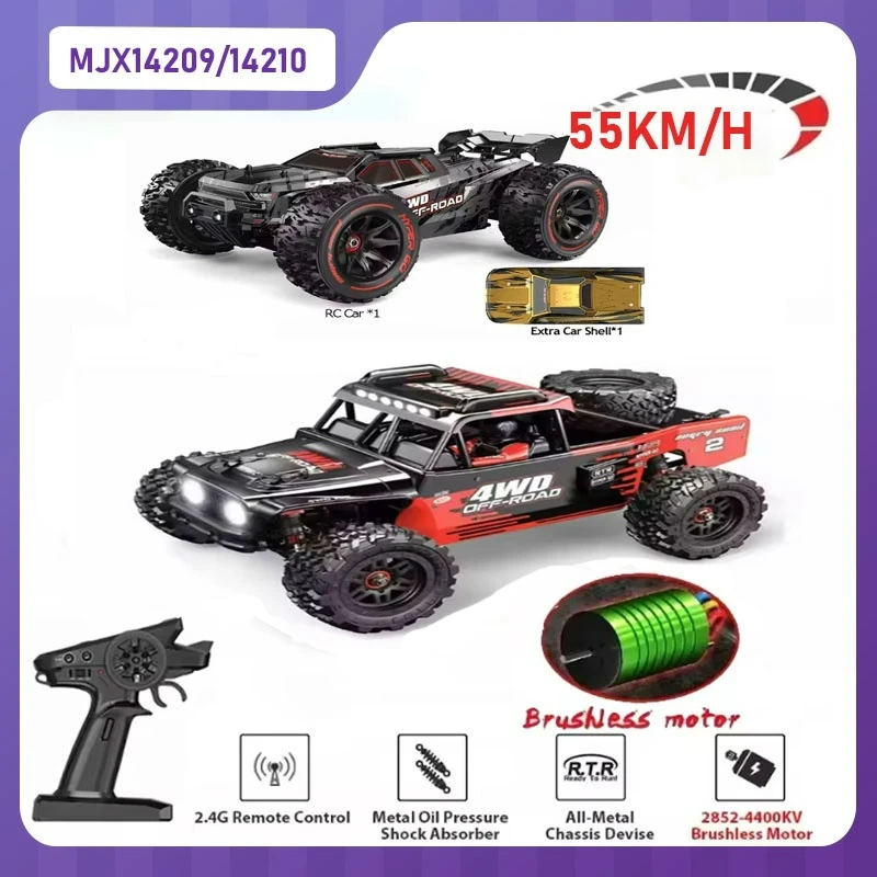 

MJX 14209/14210 RC cars 1/14 brushless motor 4WD off-road climbing 2.4G high-speed competition rc car Remote control toy gift