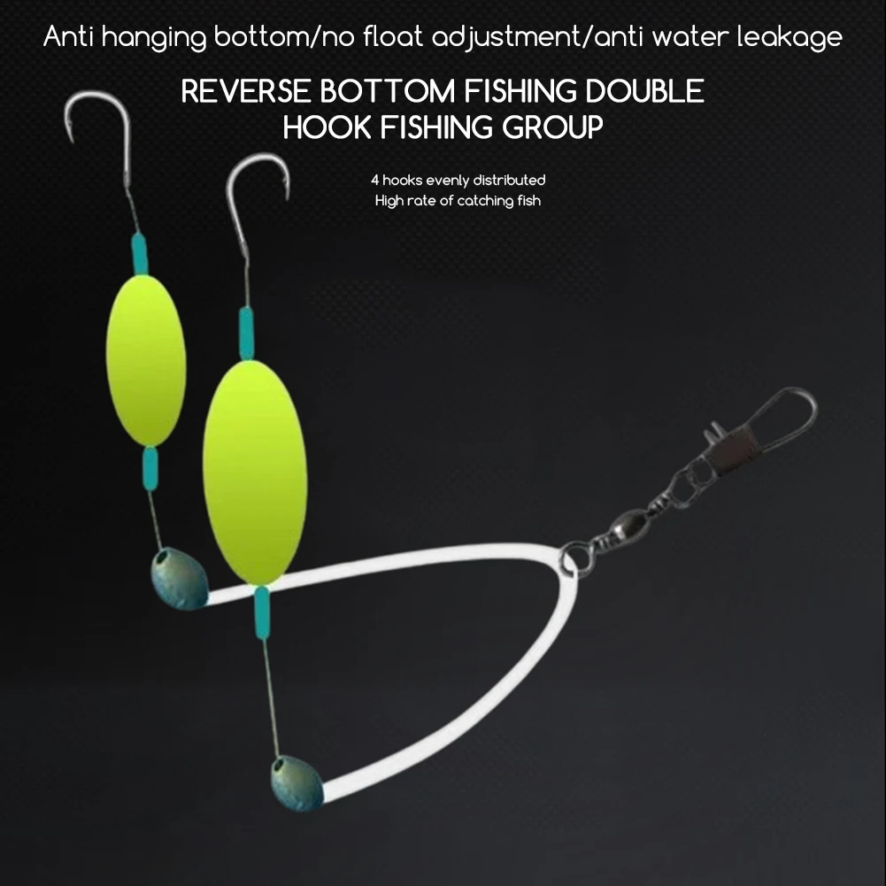 Surfs Fishing Angelhaken Pompano Rig mit Schwimmern Vielseitige Angelausrüstung für das Salzwasser-Süßwasserangeln für Angelliebhaber – Detail 9