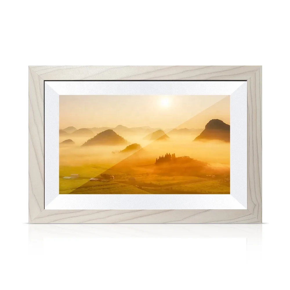 advanced design systems 10.1 inch touch screen digital cloud photo frame with free smart app mp4