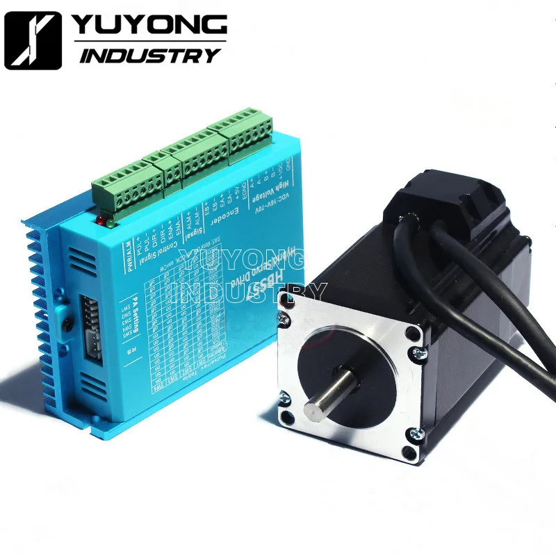 New Upgrade Digitial Display NEMA23 57mm DC16-60V HBS57 Closed loop Hybird Encoder Stepper Motor Drive Kit Easy Servo for CNC