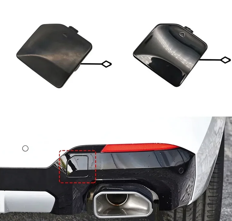 For BMW X3 G01 G08 M Sport 2022-2024 Rear Tow Eye Cover Cap 51129853319 Gloss Black