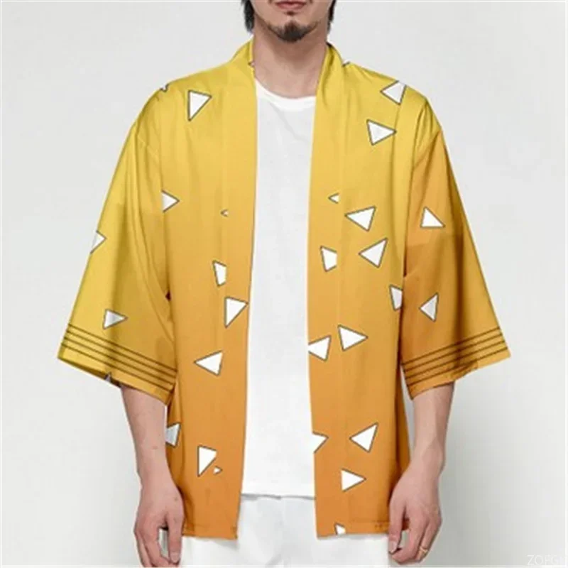 Devil Killer 3D Printed Japanese Anime Kimono Role Playing Men and Women Summer Casual Cool Street Dress image 4