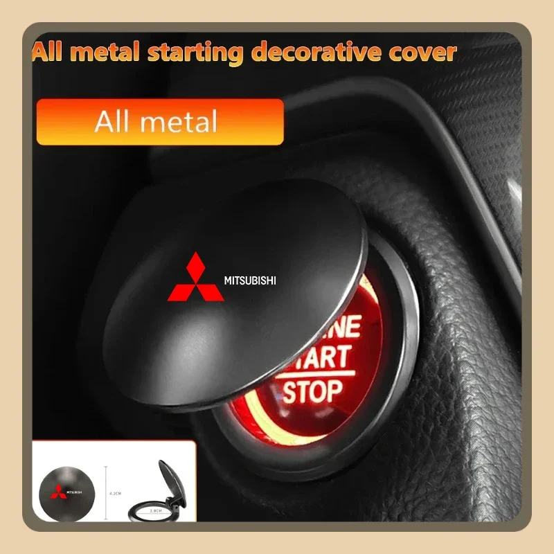 

Car Engine Start Stop Button Cover For Mitsubishi ASX Lancer Pajero Outlander L200 EVO Lancer EX