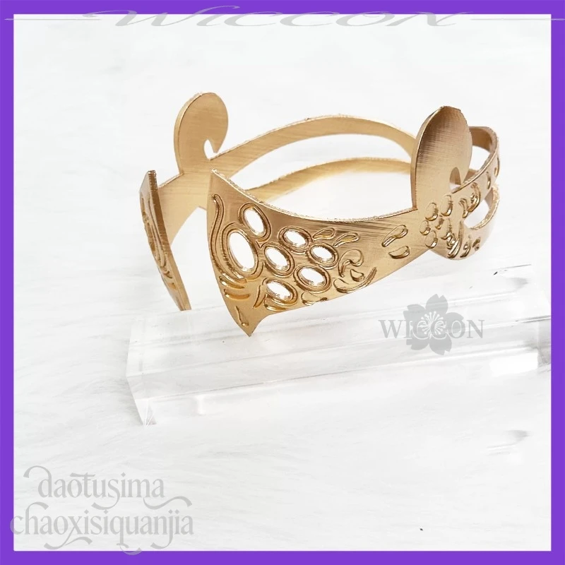 코스Anime Devil 4 Cryy Cosplay Kyrie 3D Polylactic Acid Crown Prop Accessories 코스프레 Golden Headpiece Vintage Headwear Halloween view 2