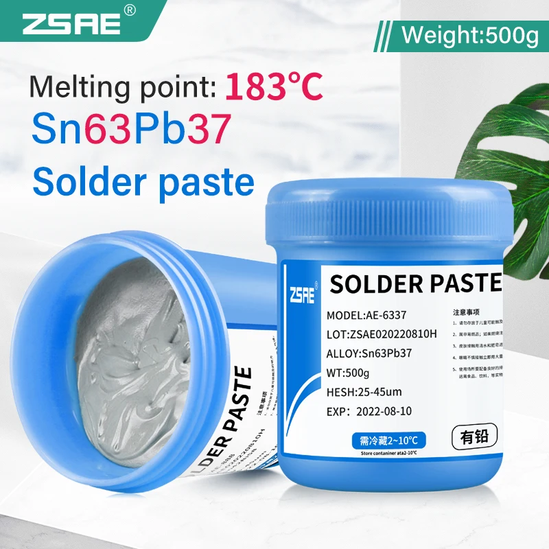 Soldering Paste with Accessories Bush and Syringe For IC PCB  BGA Cellphone Repairing 500G