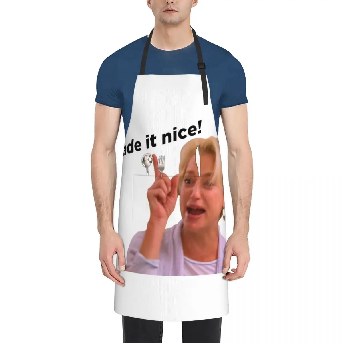 

I made it nice! Dorinda Medley Apron Chef Uniform Women Custom with personal logo Apron