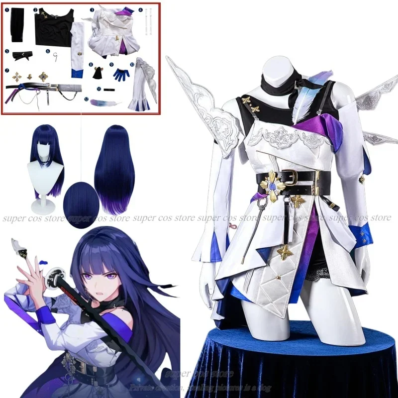 Honkai Raiden Mei Косплей Костюм Комплект Парик y Mikuu Косплей Костюм женский