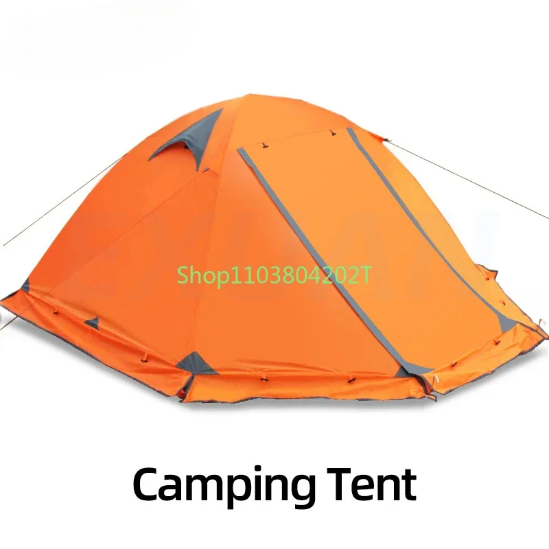 Tent Outdoor Thickening For 3-4 People Portable Outdoor Camping For 2 People Single Person Double-layer Couple Rainproof Travel