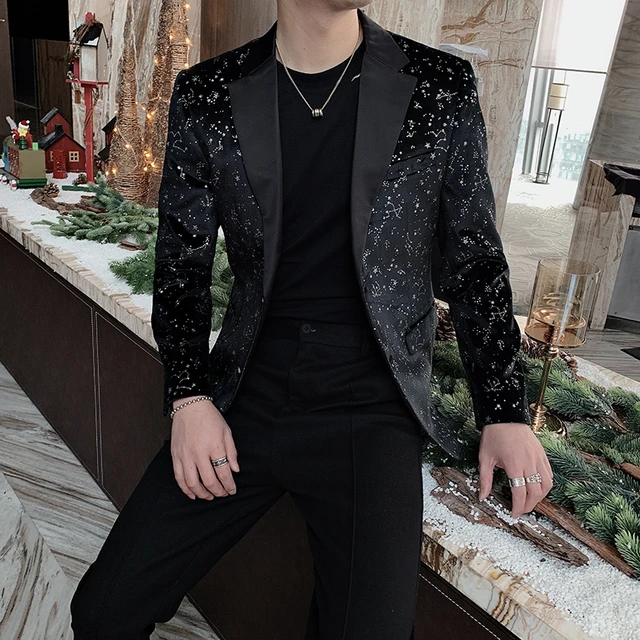 Sequin Design Men Blazers Singer Dj Stage Suit Jacket Wedding Business Casual Dress Coat 2021 Blazer Masculino Veste Homme Blazers AliExpress