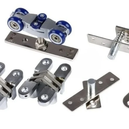 50Kg 80 Kg Plegable Deslizante Pesado Bi-fold Puerta de Madera Plegable Rueda de Rodillo Guía Pivote Bisagra Invisible