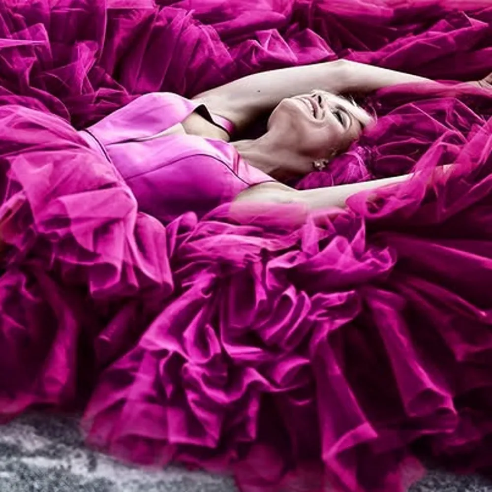 Elegancka, olśniewająca fioletowa suknia balowa na studniówkę, dekolt w serek, warstwowa, szyta na miarę, na specjalną okazję, formalna suknia wieczorowa, długa suknia maxi.