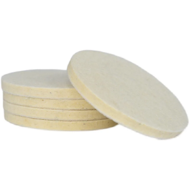 4-5 Inch Wool Felt Polishing Pads For Sander Stainless Steel Glass Mirror Polishing Wheel