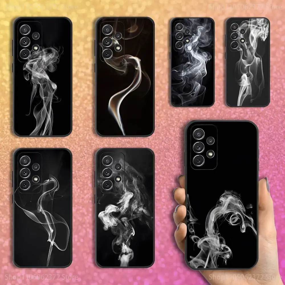 

Smoke lure Art Phone Case For Samsung S25,S24,S23,S22,S21,S20,S10,Ultra,Plus,Lite,FE,Soft Silicone Black Cover