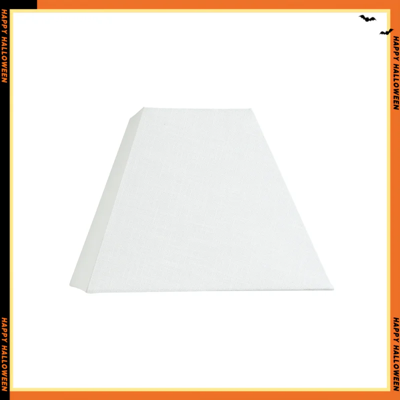 

White Tapered Square Polyester Lamp Shade, 14"L x 6.5"W x 11"H light cover lamp shades for table lamps