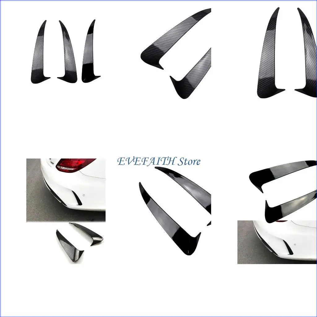 

124B For W205 C43 C63 Rear Bumpers SurroundsAir Outlet Tail Wind Knife Air Vent Cover