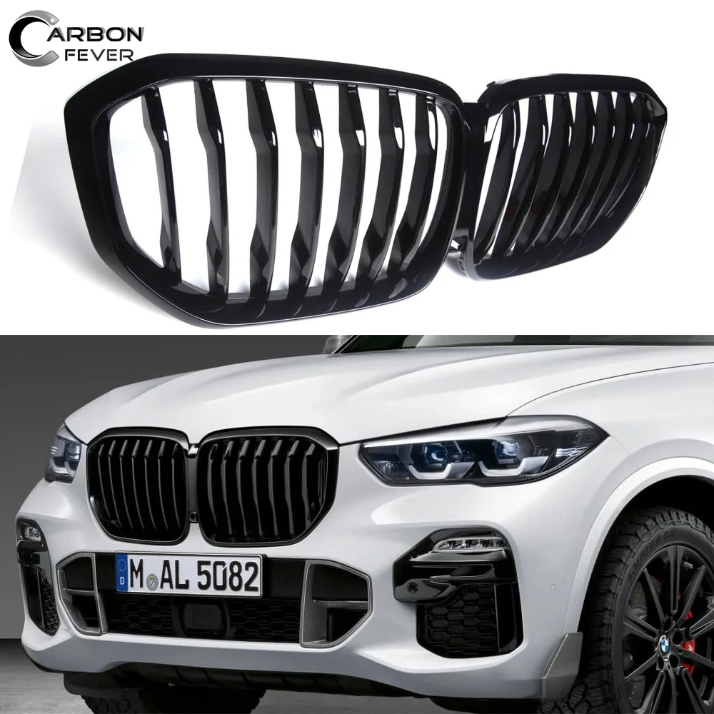 

Replacement Front Radiator Grille Hood ABS 1-Slat for BMW New X5 G05 & X5M F95 201--2022 Car Styling Front Bumper Racing Grill