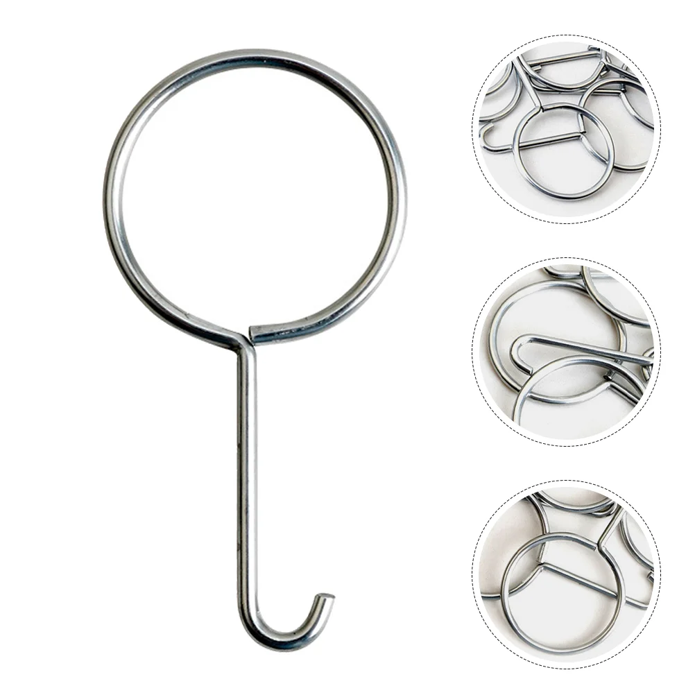 10 Pcs Hooks Puller Drain Grate Lifter Shower Lifting Tools Stainless Steel Removal Silver