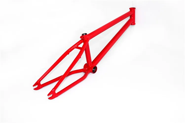 Rangka Sepeda Titanium Bmx Kinerja Tinggi Warna Merah Disesuaikan